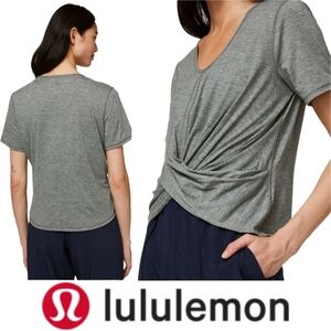 Lululemon Do the Daily Short SleeveHeathered Grey Sage